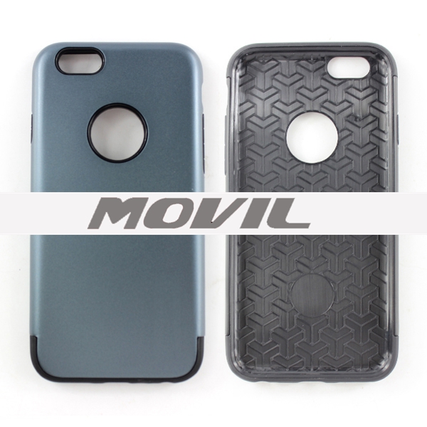 NP-2475 2 en 1 tpu    pc funda  para Apple iPhone 6-13